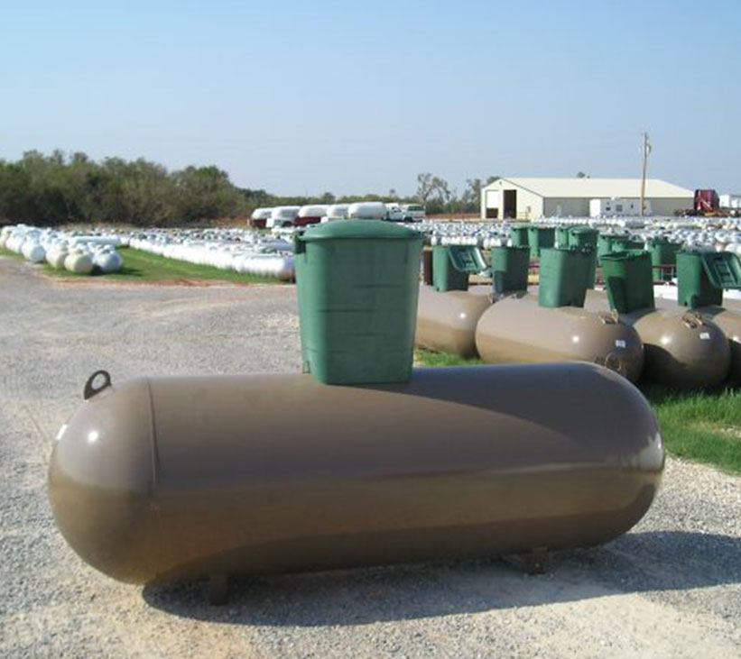 1000 gallon below ground propane tank with riser