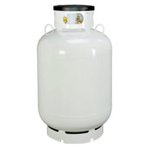 120 Gallon 420 lb DOT Vertical Portable Steel Propane Tank – With Lid