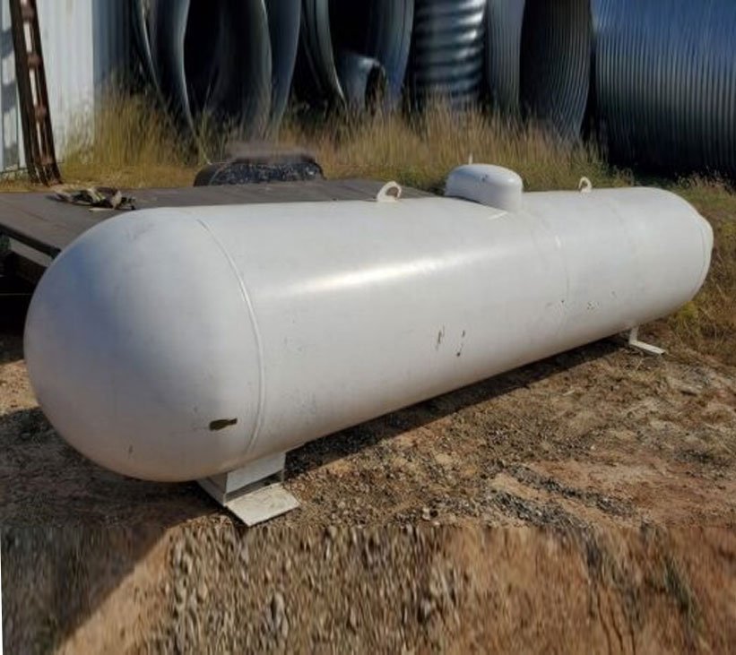 Used 1000 Gallon Propane Tank – ASME Code Stamped – Horizontal